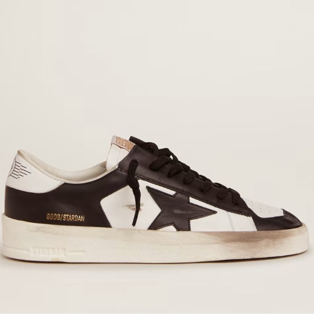 Golden Goose Black and White Star Sneakers